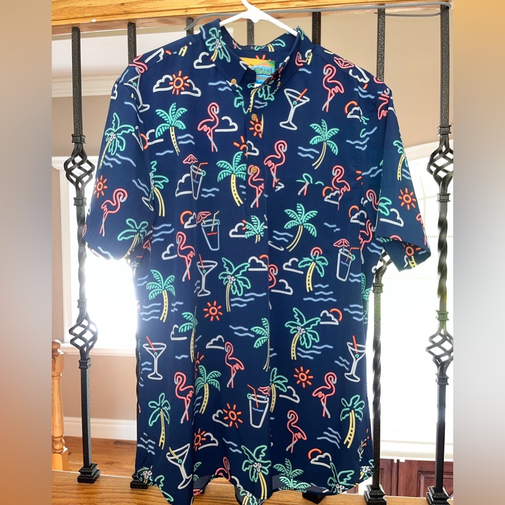 Flamenco blue shirt size XL